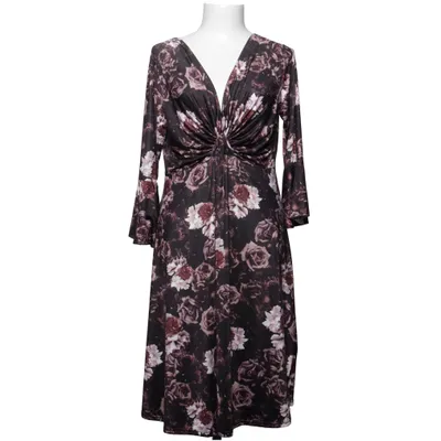 Klänning (Svart, Rosa, Flerfärgad) från Impress Elastan, Polyester, Viskos