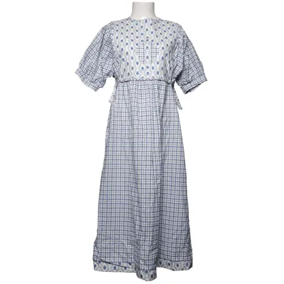 Dirndl (Blå, Vit) Bomull