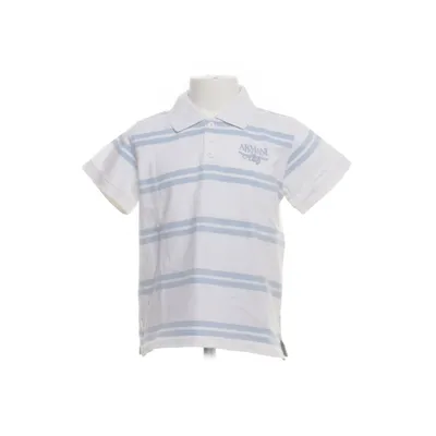 Pikétröja (Vit, Blå) från Armani Junior Bomull