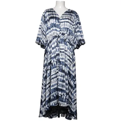Långklänning (Blå, Vit) från Copenhagen Muse Polyester, Viskos