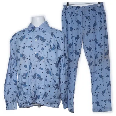 Pyjama (Blauw, Meerkleurig) Katoen