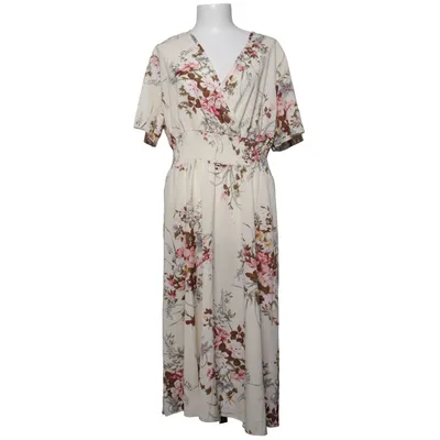 Långklänning (Beige, Flerfärgad) Polyester