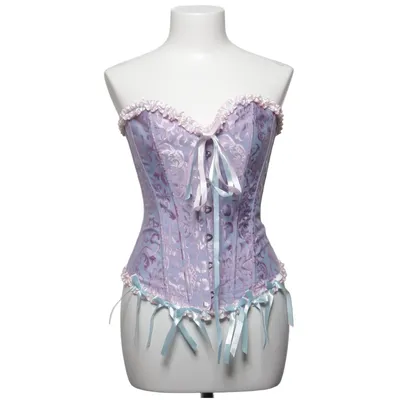 Corset (Violet, Rose, Bleu) Élasthane, Polyester