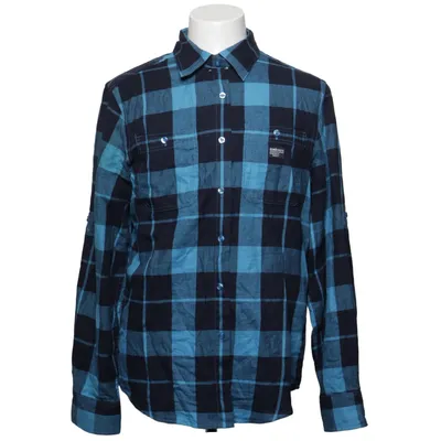 Chemise en flanelle (Bleu, Noir) de Ecko Unltd Coton