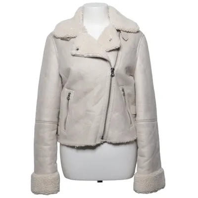 Shearlingjacka (Beige) från Bershka Polyuretan, Viskos