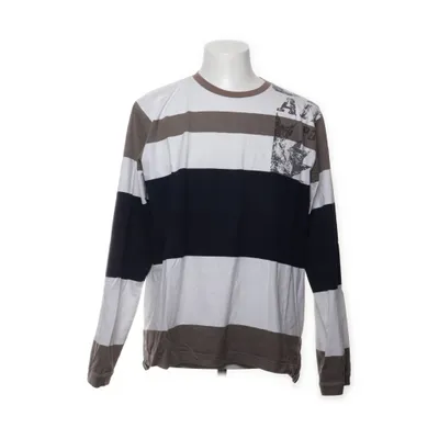 Långärmad t-shirt (Vit, Blå, Brun) från Camp David