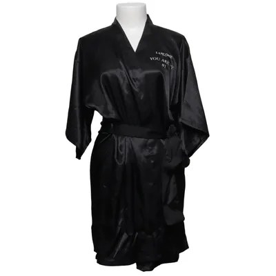 Morgenmantel (Schwarz) Polyester