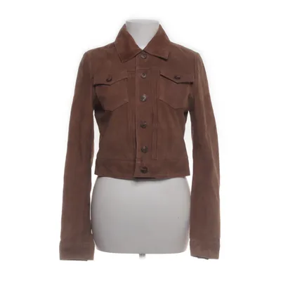 Läderjacka (Brun) från Weekday Mocka, Polyester