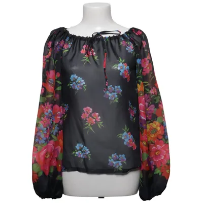 Blouse (Black, Multicolored) from Zeva Polyester