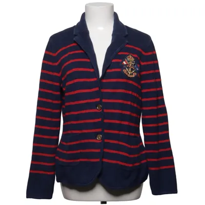 Cardigan (Blå, Rød) fra Lauren Ralph Lauren Bomuld