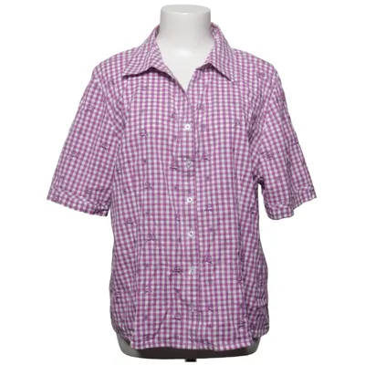 Chemise à manches courtes (Violet, Blanc) de Hammerschmid Coton, Élasthane