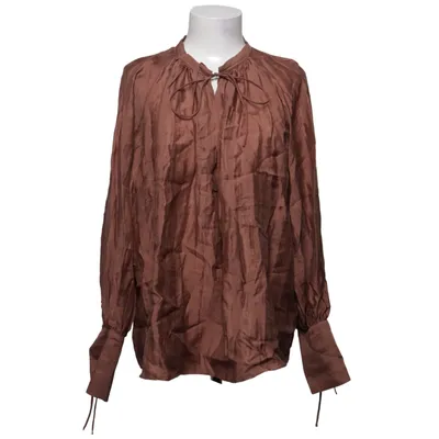 Bluse (Brun) fra H&M Lyocell, Polyamid