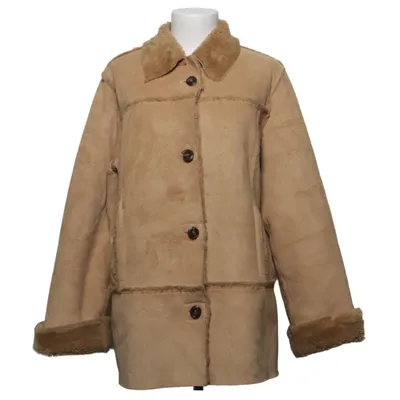 Shearlingjacka (Beige) från Insieme Akryl, Bomull, Polyester