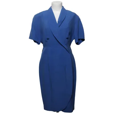 Robe (Bleu) de Cassani Acétate, Soie