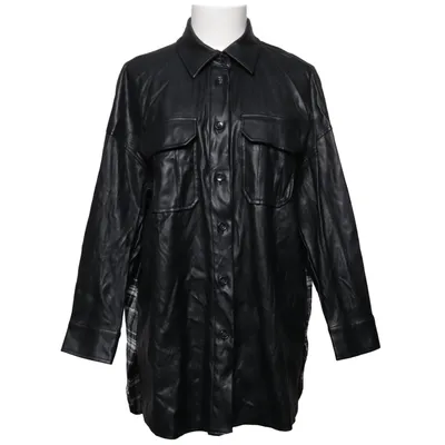 Overshirt (Black, White) from Sinsay Cotton