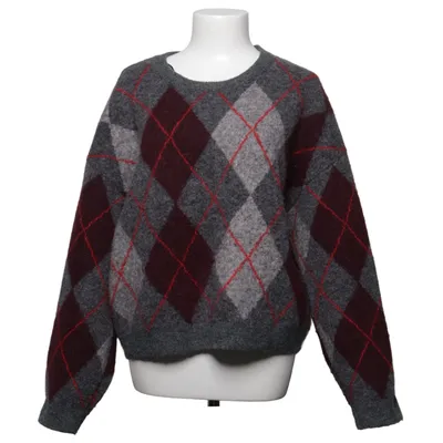 Tröja (Grå, Röd) från H&M Akryl, Elastan, Polyester, Ull