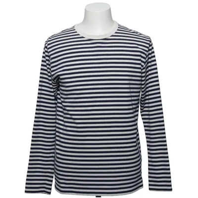 Långärmad t-shirt (Blå, Vit) från Nanamica Bomull, Polyester