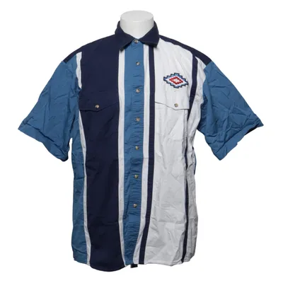 Short sleeve shirt (Blue, White, Multicolored) from Wrangler Cotton