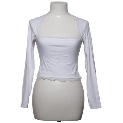 Crop top (Wit) van Collusion Katoen, Elastaan