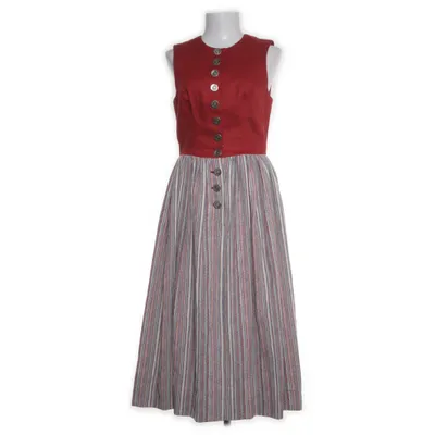 Dress (Red, Multicolored) from Tostmann Trachten Cotton, Linen