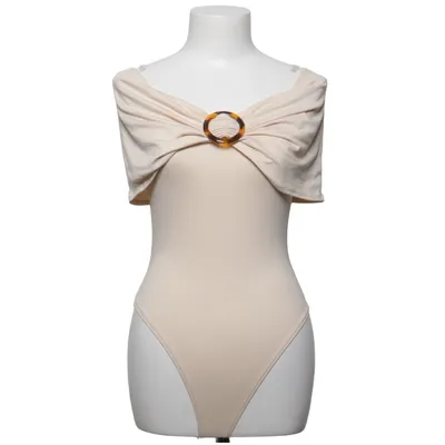Romper (Beige) van Fashion Nova Elastaan, Polyester