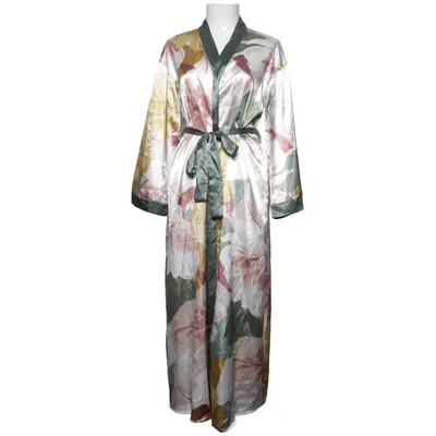 Ochtendjas (Wit, Groen, Roze) Elastaan, Polyester