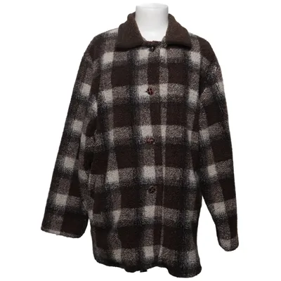 Överskjorta (Brun, Vit) från Larry Levine Akryl, Nylon, Polyester