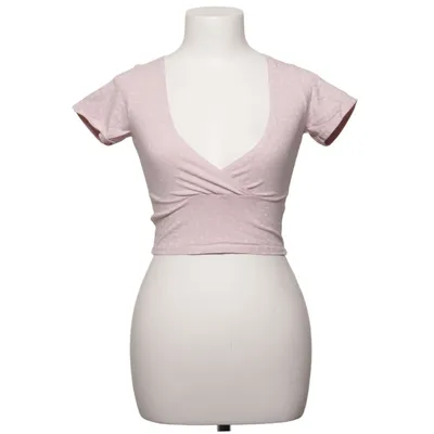Slå-om top (Pink) fra Brandy Melville Bomuld, Elastan