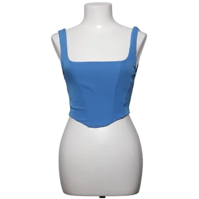 Crop top (Blå) fra Stradivarius Elastan, Polyester