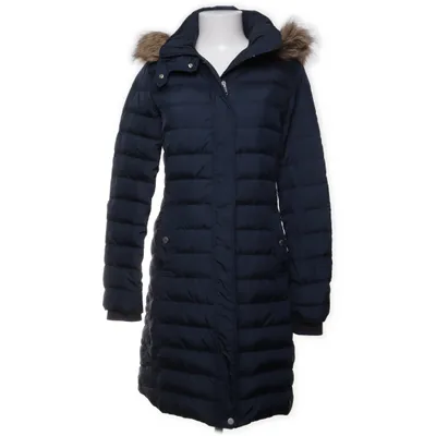 Doudoune longue (Bleu) de Tommy Hilfiger Acrylique, Fausse fourrure, Polyamide, Polyester