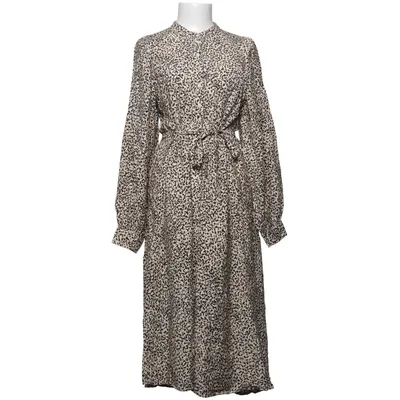 Robe portefeuille (Beige, Noir) de MSCH Copenhagen Polyamide, Viscose