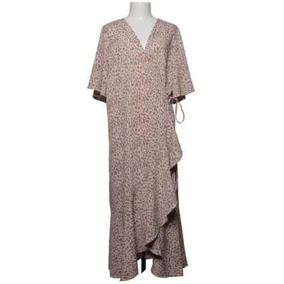 Omlottklänning (Beige, Brun) från Pernilla Wahlgren Design Polyester