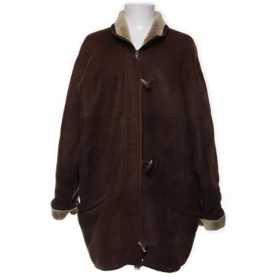 Shearling jas (Bruin, Beige) van Pielini