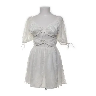Jurk (Wit) van Sabo Luxe Elastaan, Nylon, Polyester, Viscose