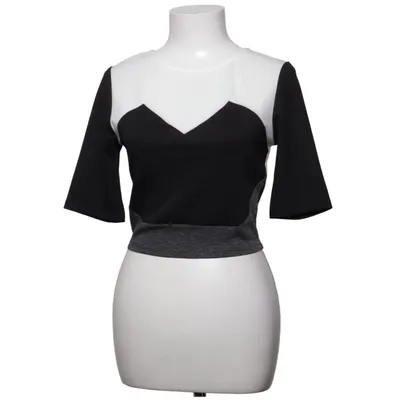Crop top (Wit, Zwart, Grijs) van Romeo & Juliet Couture Elastaan, Polyester, Viscose