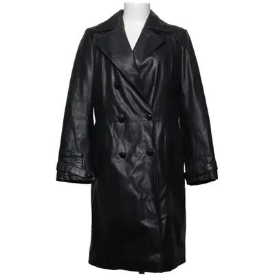 Läderkappa (Svart) från Etage Polyester, Mocka