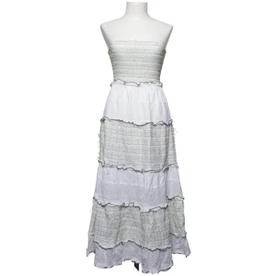 Robe longue (Blanc, Vert) de Miss Selfridge Coton