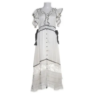 Maxi jurk (Wit) van Self-Portrait Polyamide, Polyester, Viscose