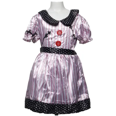 Dress (Pink, Black, White) from Boland Polyester