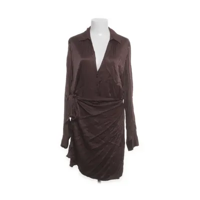 Shirt dress (Brown) from Zara Elastane, Viscose