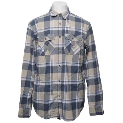 Flannel skjorte (Blå, Beige, Hvid) fra Bluewear Bomuld