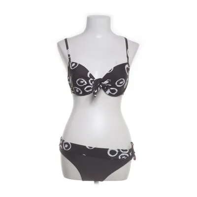 Bikini (Marron, Blanc) de Nickey Nobel Beachwear Élasthane, Nylon