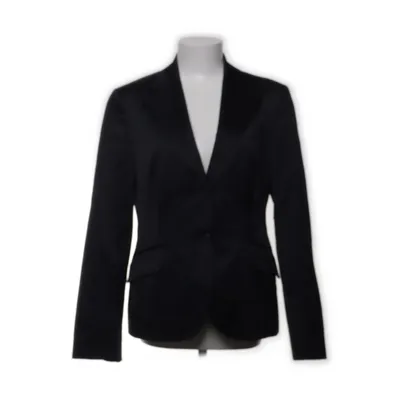 Kavaj (Blå) från Massimo Dutti Woman Bomull, Elastan, Polyester, Viskos