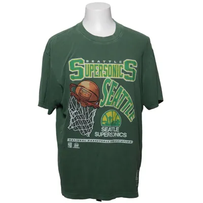 T-shirt (Groen, Meerkleurig) van Hardwood Classics x Mitchell & Ness Katoen