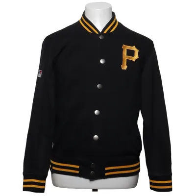 Collegejakke (Sort, Gul) fra Majestic Athletic Bomuld, Polyester