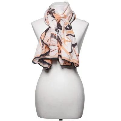 Sjal (Beige, Svart, Orange) från Jones Viskos