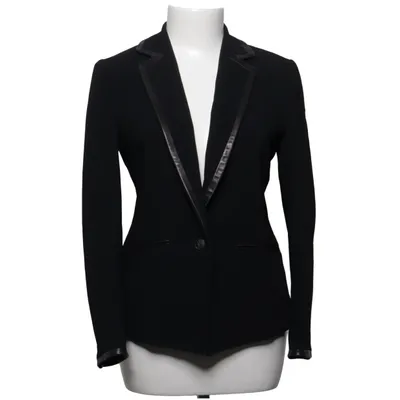Blazer (Zwart) van Rag & Bone Acetaat, Katoen, Cupro, Leer, Polyester