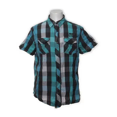 Chemise à manches courtes (Bleu, Gris, Blanc) de Much More Coton