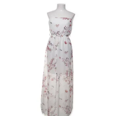 Långklänning (Vit, Flerfärgad) från Styleboom Elastan, Polyester, Viskos