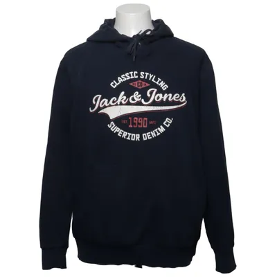 Sweat à capuche (Bleu) de Jack & Jones Coton, Polyester